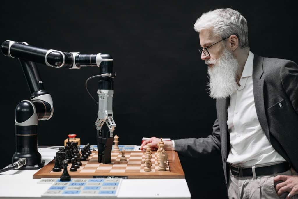 Ai vs Human Writing - Playing chess against a robot